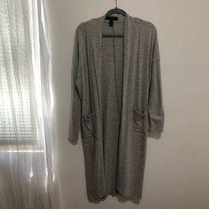 Grey duster cardigan- super soft!!